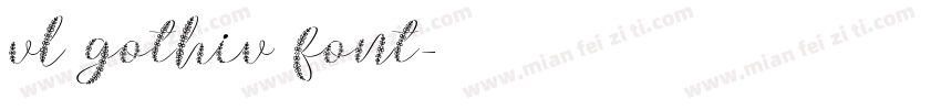 vl gothiv font字体转换